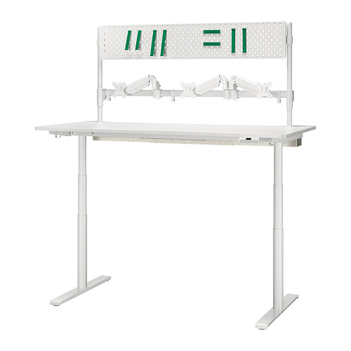 MÅLOMRÅDE, gaming desk sit/stand