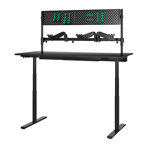 MÅLOMRÅDE, gaming desk sit/stand
