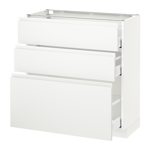 METOD/MAXIMERA base cabinet with 3 drawers