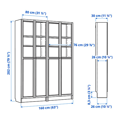 BILLY/OXBERG bookcase