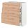 METOD/MAXIMERA, base cabinet with 3 drawers