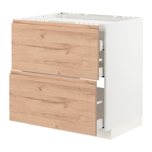 METOD/MAXIMERA, base cab f hob/2 fronts/3 drawers