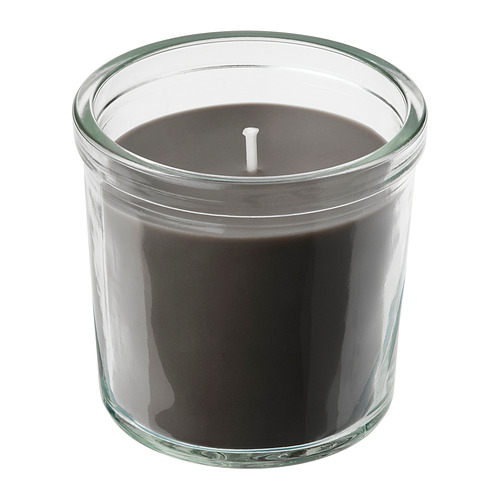ENSTAKA scented candle in glass