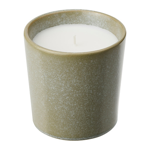 HEDERSAM scented candle in ceramic jar