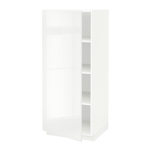 METOD high cabinet with shelves
