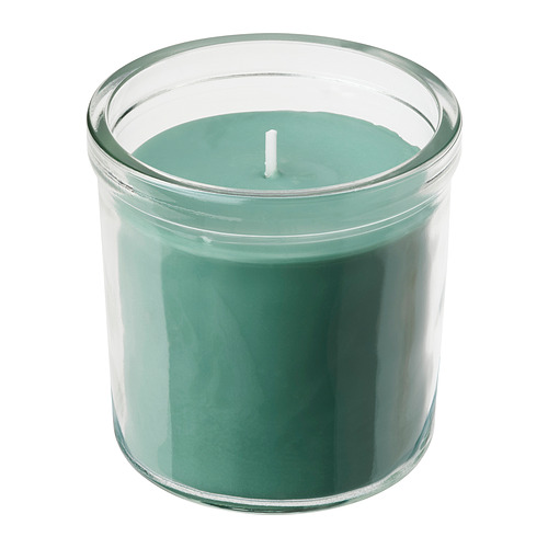 HEDERSAM, scented candle in glass