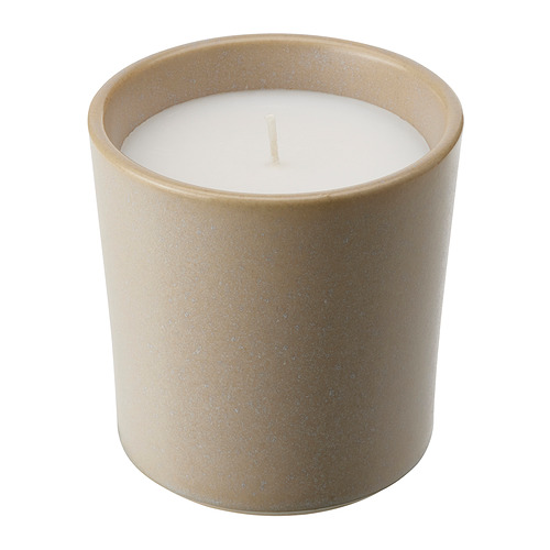 JÄMLIK scented candle in ceramic jar