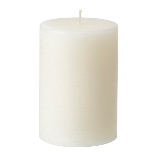 JÄMLIK, scented pillar candle