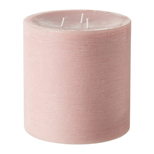 GRÄNSSKOG, unscented pillar candle, 3 wick