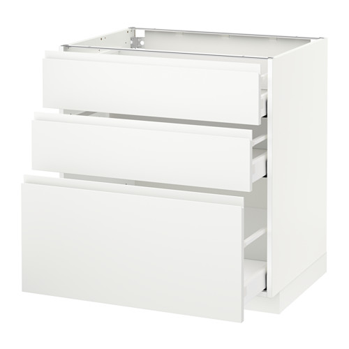 METOD/MAXIMERA base cabinet with 3 drawers