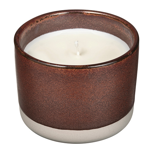 ROSENSLÅN, scented candle in ceramic jar