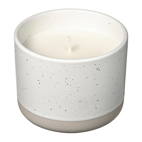 ÄDELTUJA, scented candle in ceramic jar