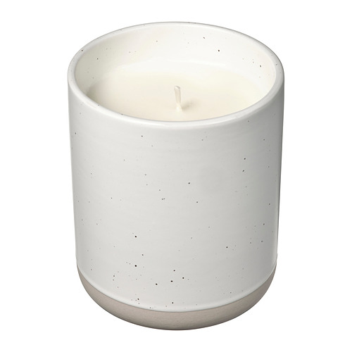 ÄDELTUJA, scented candle in ceramic jar
