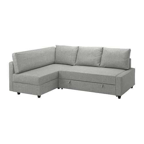 FRIHETEN/KLAGSHAMN, corner sofa-bed with storage