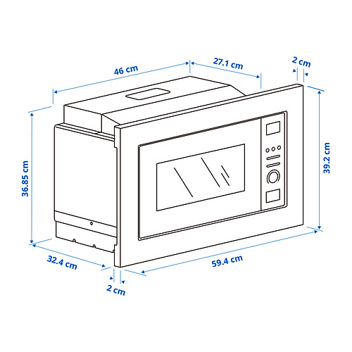 LAGAN built-in microwave