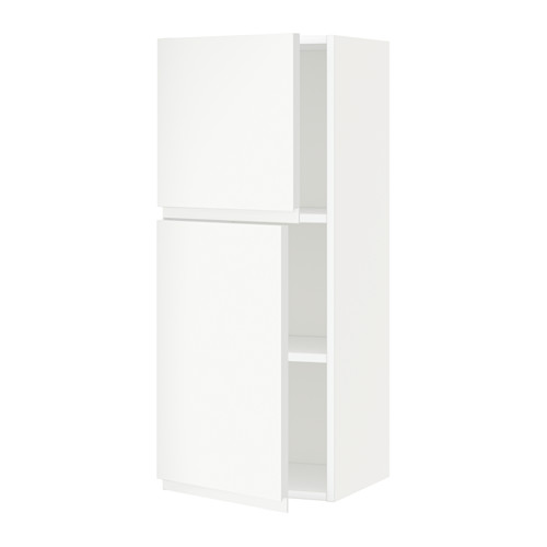 METOD wall cabinet with shelves/2 doors