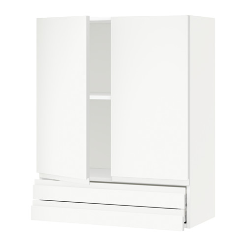 METOD/MAXIMERA wall cabinet w 2 doors/2 drawers