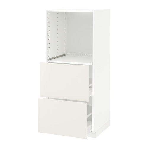 METOD/MAXIMERA high cabinet w 2 drawers for oven