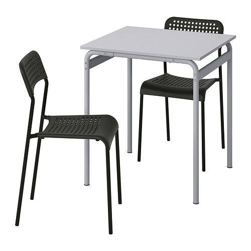 GRÅSALA/ADDE, table and 2 chairs