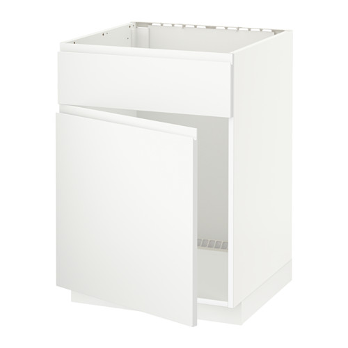 METOD base cabinet f sink w door/front