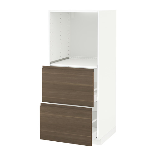 METOD/MAXIMERA high cabinet w 2 drawers for oven
