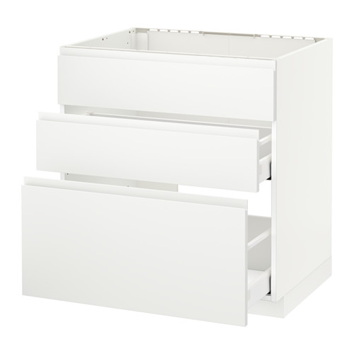 METOD/MAXIMERA base cab f sink+3 fronts/2 drawers
