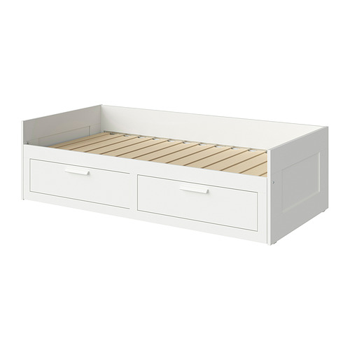 BRIMNES, day-bed frame with 2 drawers