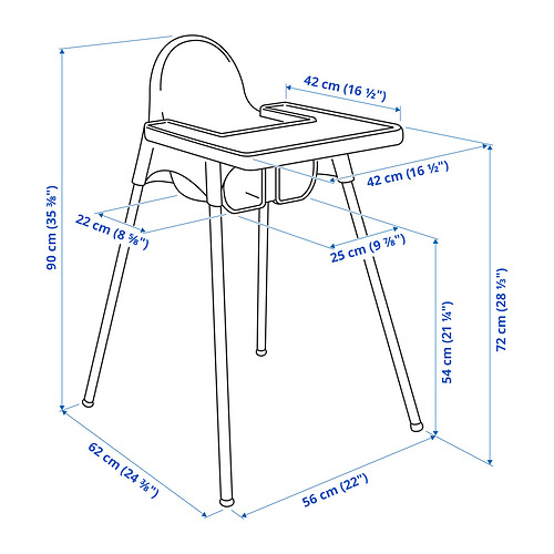 ANTILOP highchair with tray