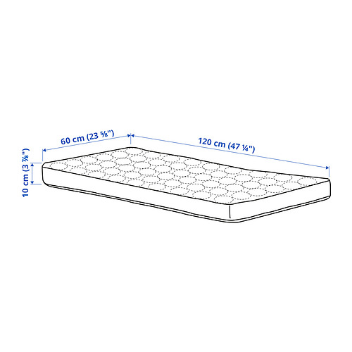 HIMLAVALV 3D mattress for cot