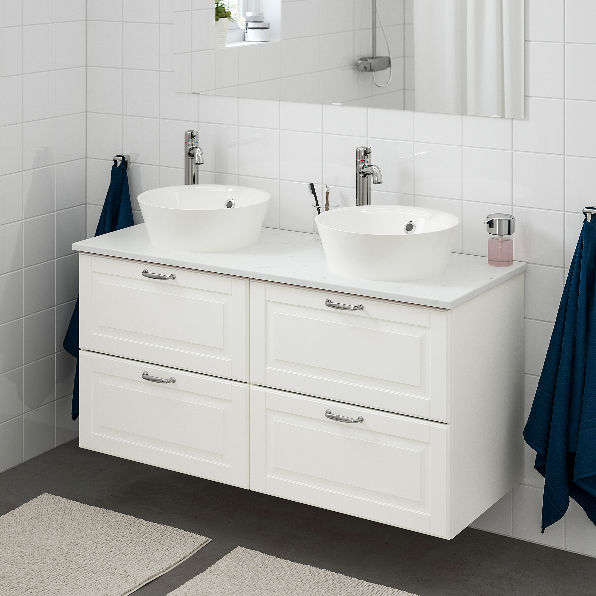 GODMORGON/TOLKEN/KATTEVIK wsh-stnd w countertop 40 wash-basin