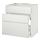 METOD/MAXIMERA, base cab f sink+3 fronts/2 drawers