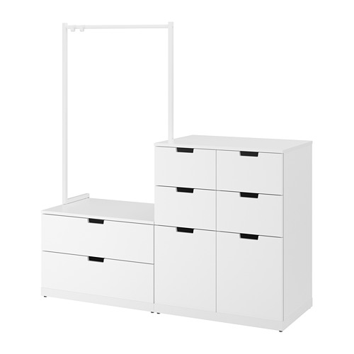 NORDLI kommóða, átta skúffur