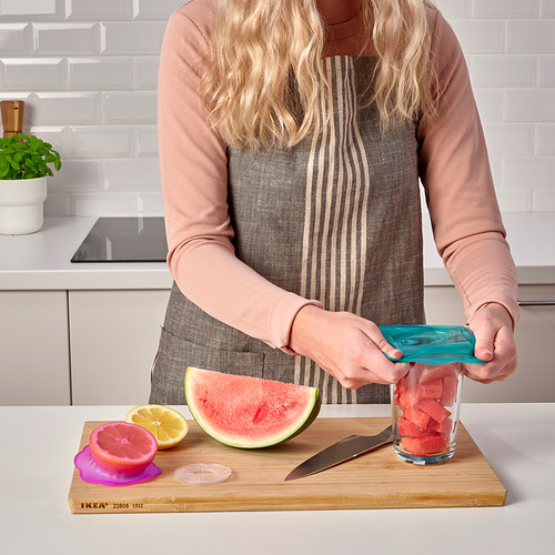 ÖVERMÄTT, food cover, set of 3