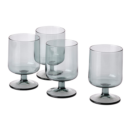 OMBONAD glas á fæti