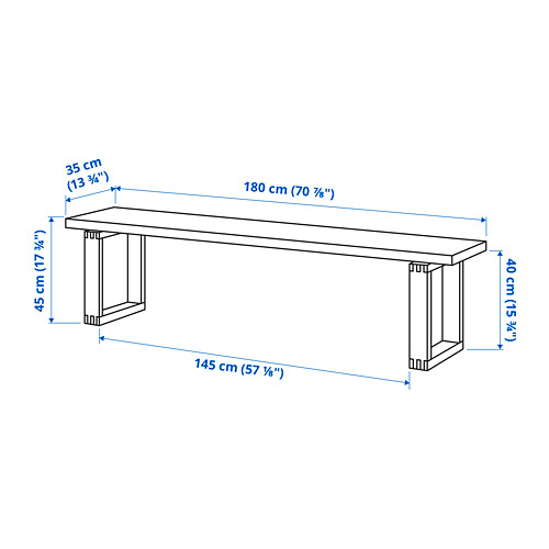 MÖRBYLÅNGA bench