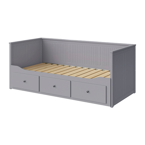 HEMNES, day-bed frame with 3 drawers