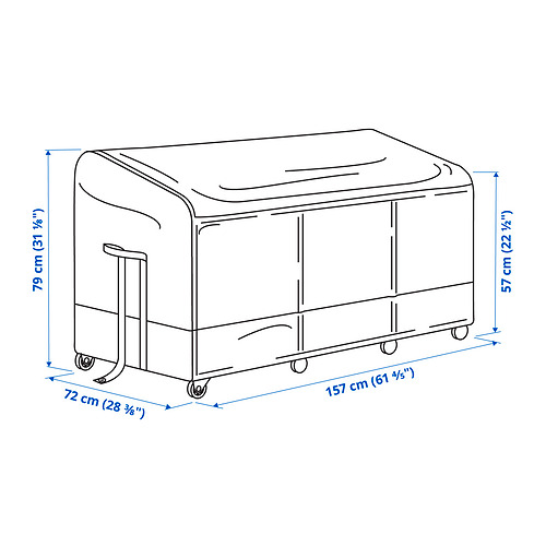VÄTTERSÖ storage box, outdoor