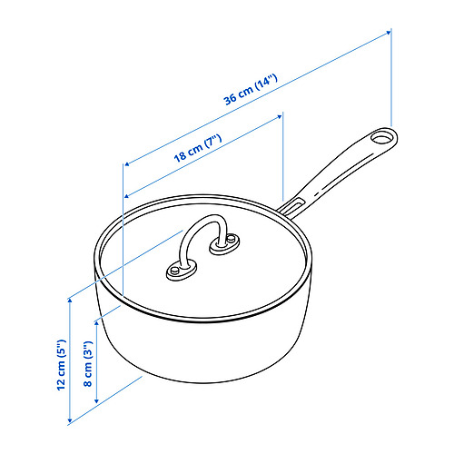 FINMAT saucepan with lid