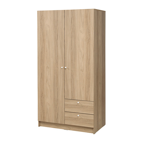 VILHATTEN, wardrobe with 2 doors and 2 drawers