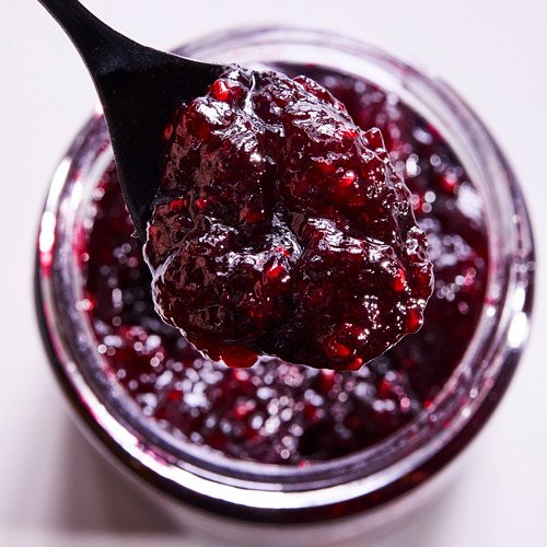 SYLT HALLON & BLÅBÄR, rasp- and blueberry jam