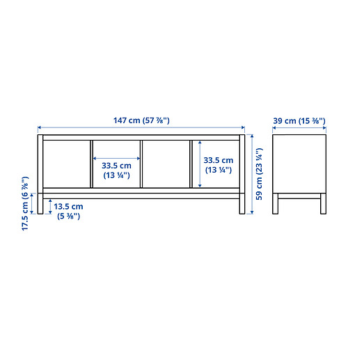 KALLAX, shelving unit with underframe