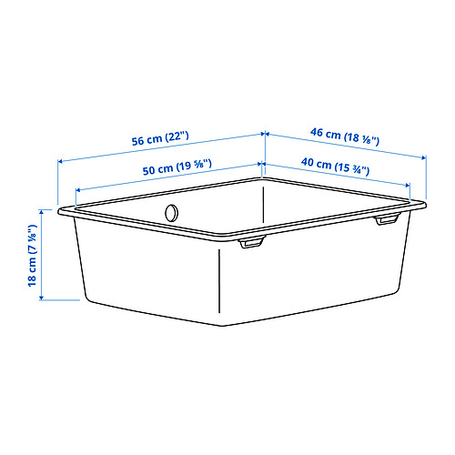 KILSVIKEN vaskur, einfaldur