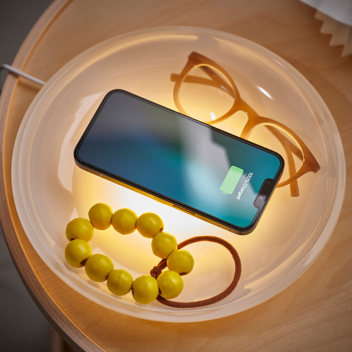 VÄSTMÄRKE, wireless charger with lighting