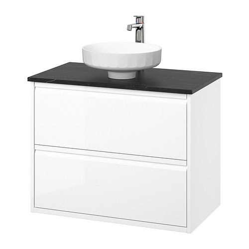 ÄNGSJÖN/LERSJÖN, vaskaskápur/skúffur/handlaug/blt.