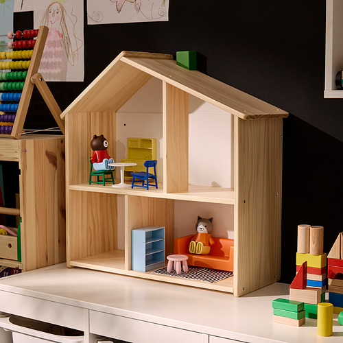 HUSET, dollhouse furniture and figures