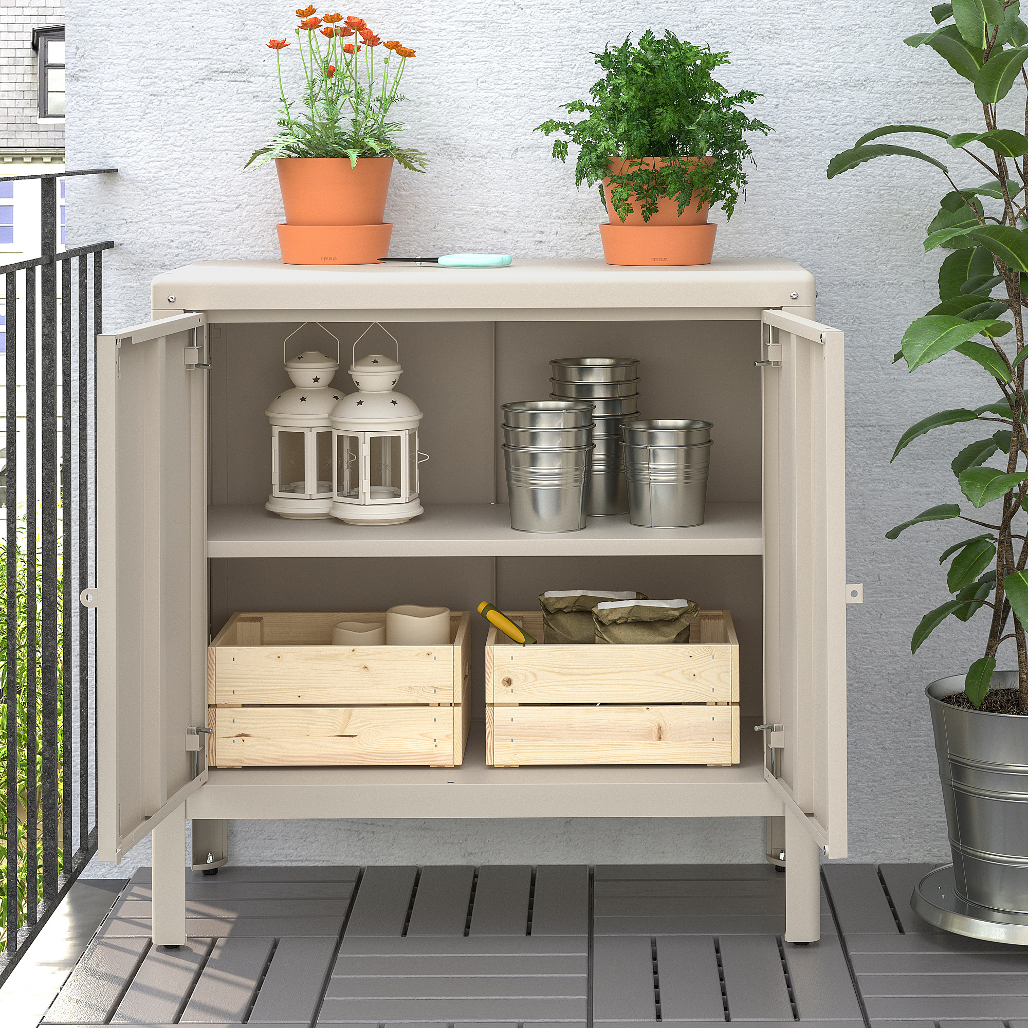 IKEA Cyprus IKEA | 60409294 in/outdoor unit shelving KOLBJÖRN KOLBJÖRN スチールラック・メタルラック