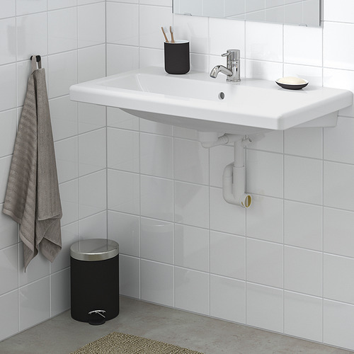 TVÄLLEN, wash-basin with water trap
