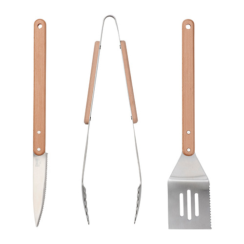 GRILLTIDER 3-piece barbecue tools set