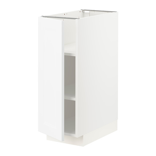 METOD, base cabinet with shelves