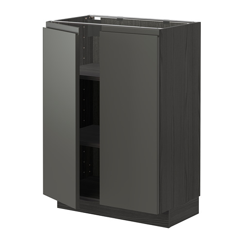METOD base cabinet with shelves/2 doors
